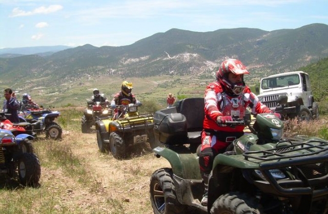 Recorrido en cuatrimoto